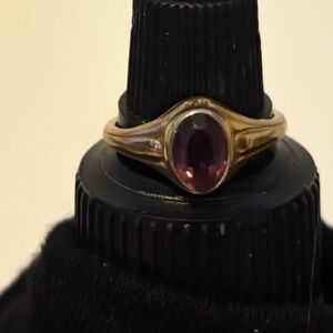 Elegant Gold and Purple Women's Ring. It’s for a child